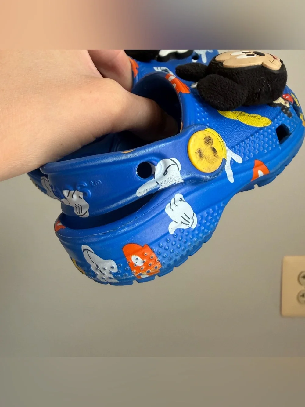Crocs Mickey Mouse with jibbitz 6C toddle